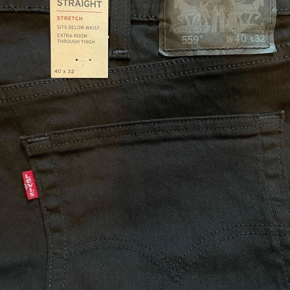 𝅺levi’s 559 RELAXED STRAIGHT FIT MEN'S JEANS black 40x32